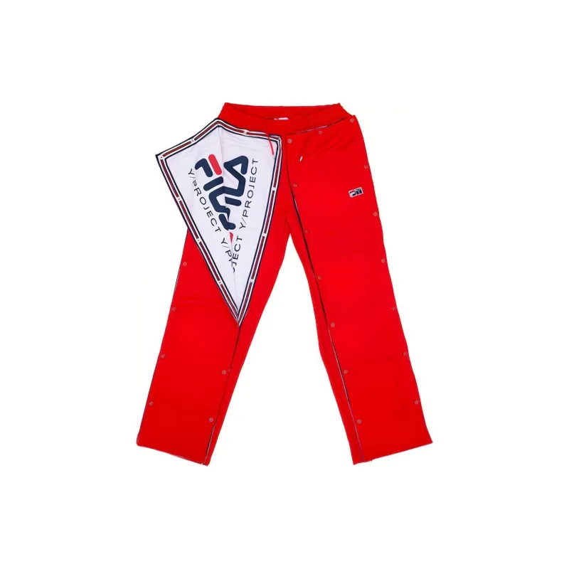 Y/project X FILA Knitted Sweatpants Unisex Red-1