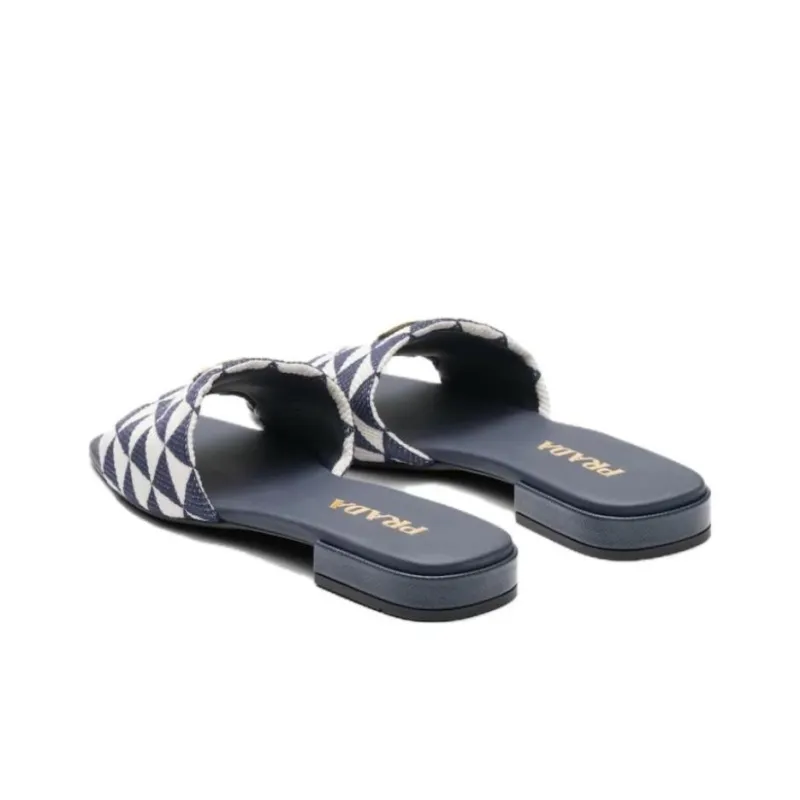 PRADA Geometric Logo-plaque Slides-2