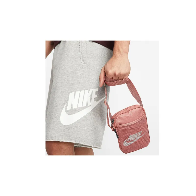 Nike Heritage Polyamide Crossbody Bag Regular Unisex Canyon Pink-3