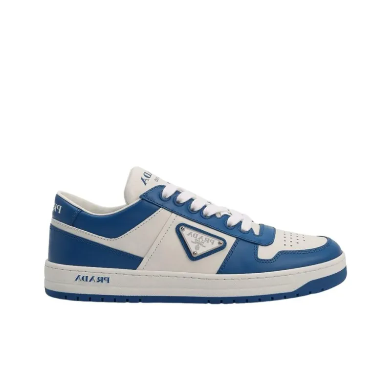 PRADA Low Top Stylish Skateboarding Shoes Women's White Blue-1