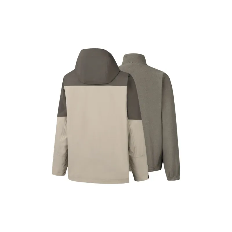 Anta The Crust Of The Earth Windbreaker Jacket Women's Deep Green/Nude Khaki-1