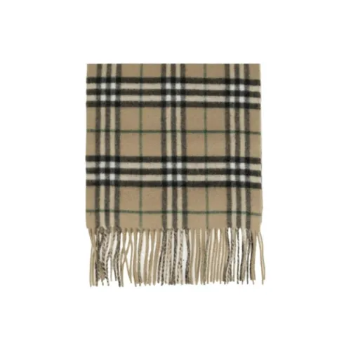 Burberry Checked Frayed-Edge Scarf