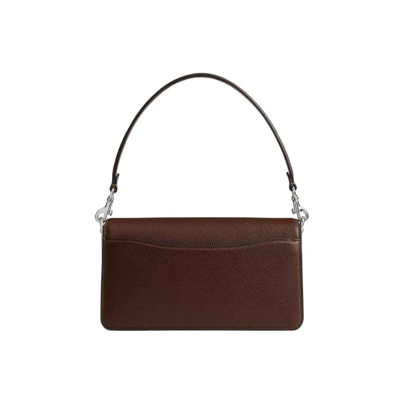 COACH Tabby Polished Litchi Grain Leather Shoulder Bag, Crossbody Bag, Handbag Women's Maple-2