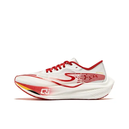 Erke Zhijing 2.0 Running Shoes Women's Low-Top Elk White/Red