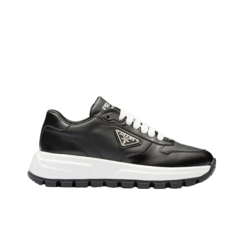 PRADA Cushioning Low Top Sports Casual Shoes Women's Black-1