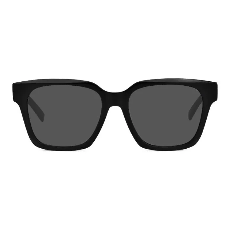 GIVENCHY Plate Frame Square Sunglasses Unisex Black-1