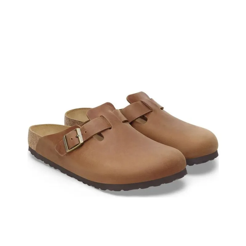 Birkenstock Boston Oiled Leather 'Cognac'-2
