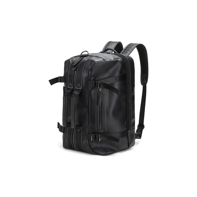 Yalu PU Backpack Regular Men's Brown/Black/Coffee-1