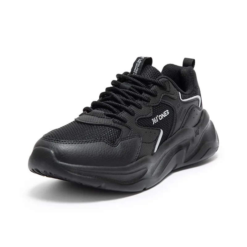 361° Croissant 2 Anti Slip Wear Resistant Low Top Casual Shoes Women's Black Gray-1