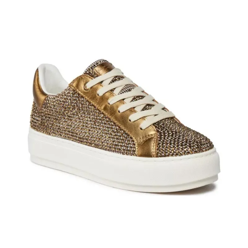Kurt Geiger London Laney Low Top Skateboard Shoes Women's Gold-2