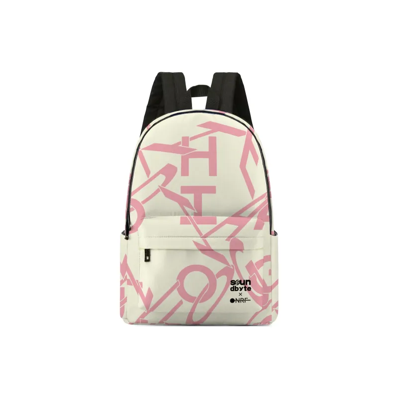 ONRF SOUNDBYTE Collaboration Polyester Backpack Unisex White-6