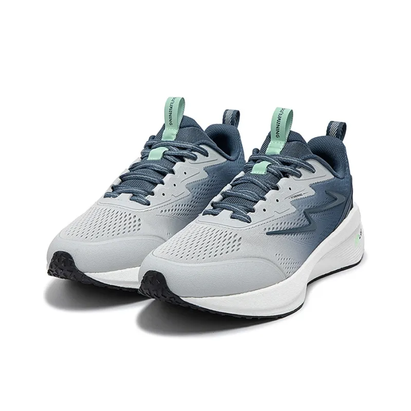 361° Popping Foam Anti Slip Wear Resistant Low Top Casual Running Shoes Men's Nostalgic Blue-2