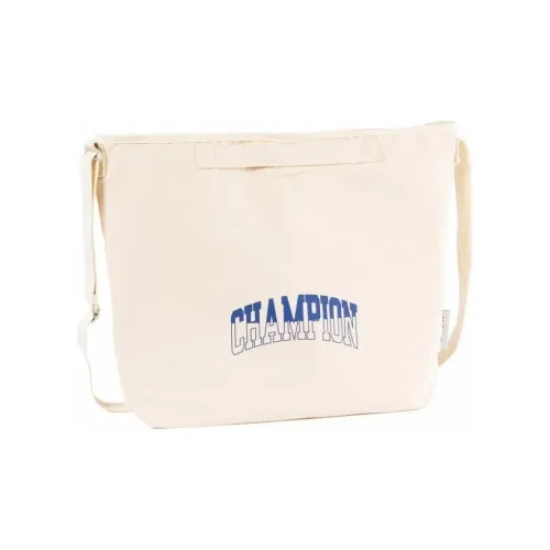 Champion Cotton Canvas Canvas Bag Crossbody Bag Shoulder Bag Unisex Gray White