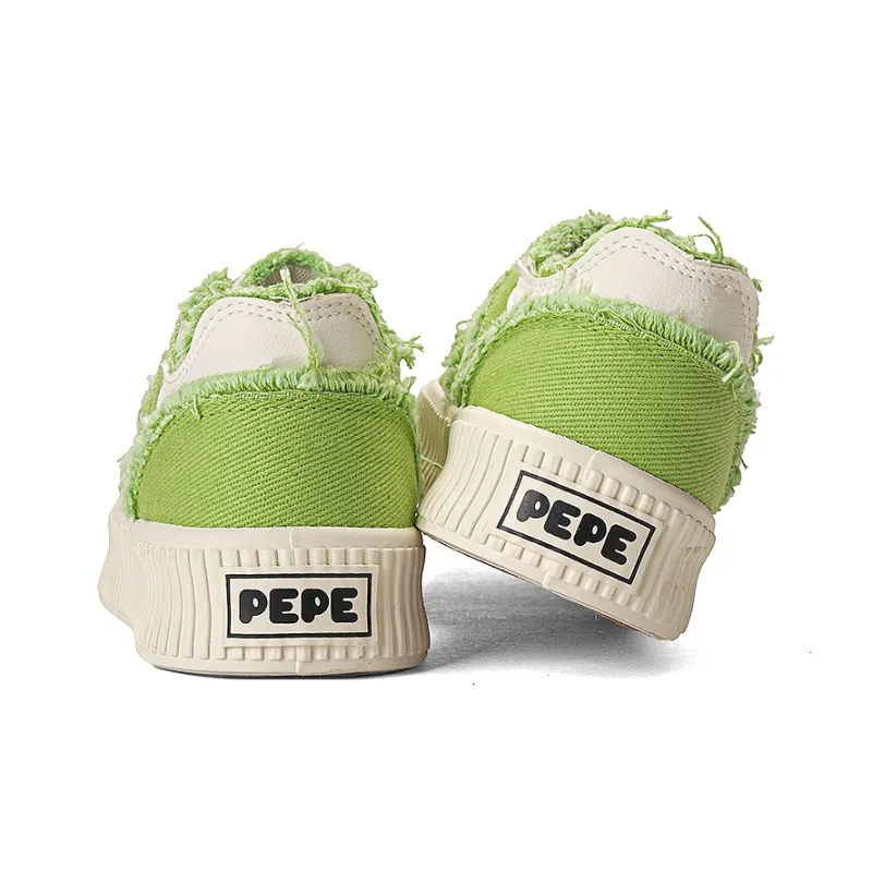 Pepe The Frog Low Top Skateboard Shoes Unisex-12