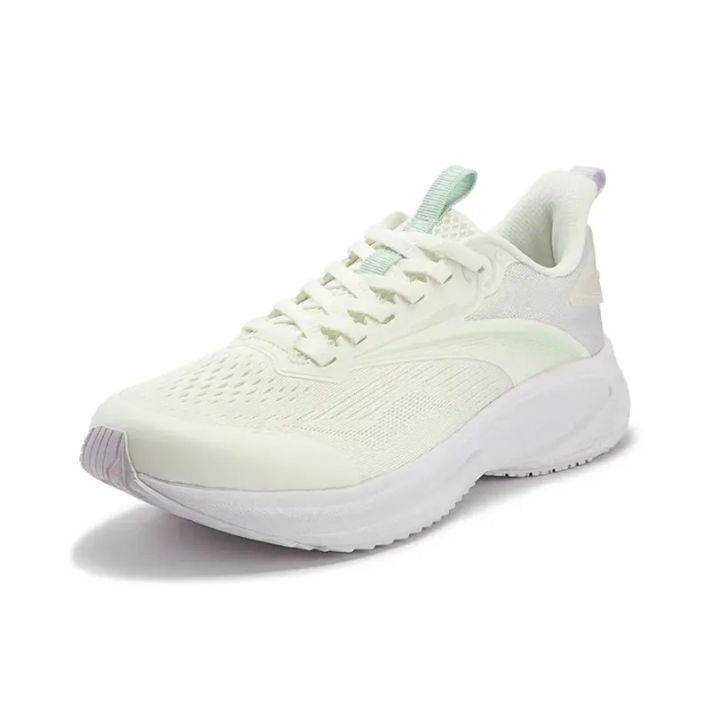 361° Speed Slip Resistant And Breathable Low Top Running Shoes Women's Feather White Micro Grape Purple-1