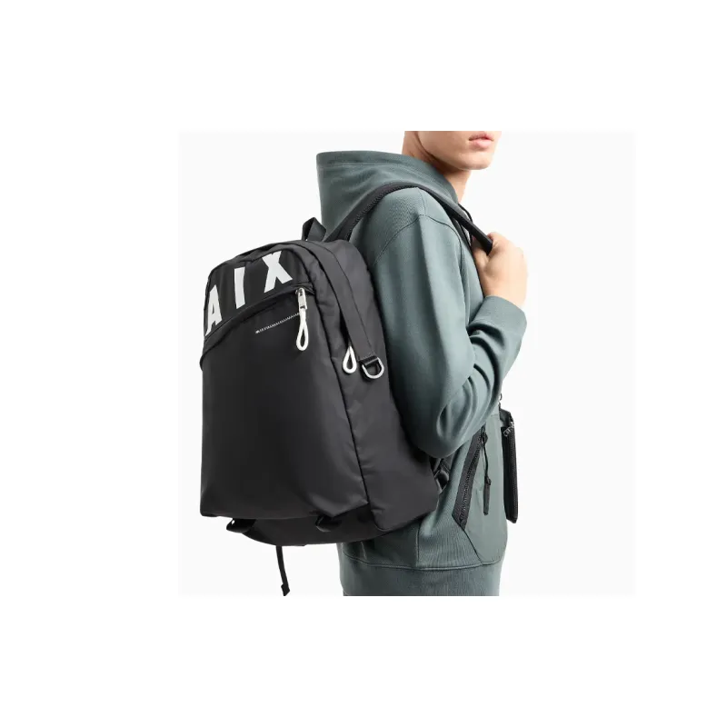 ARMANI EXCHANGEAE Fabric Backpack Regular Men's Black-4