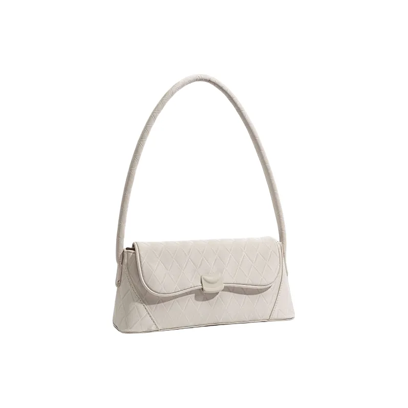 Carksky PU Handbag Shoulder Bag Regular Women's Pink/Ecru-4