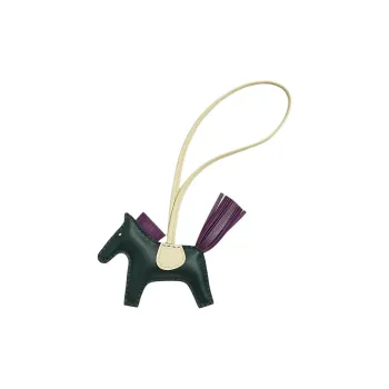 HERMES Rodeo PM Charm Lambskin Dark Green