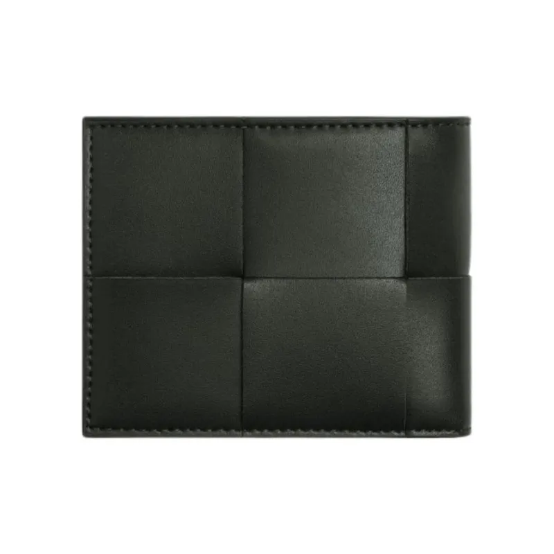 Bottega Veneta Calfskin Wallet Regular Men's Dark Green-1