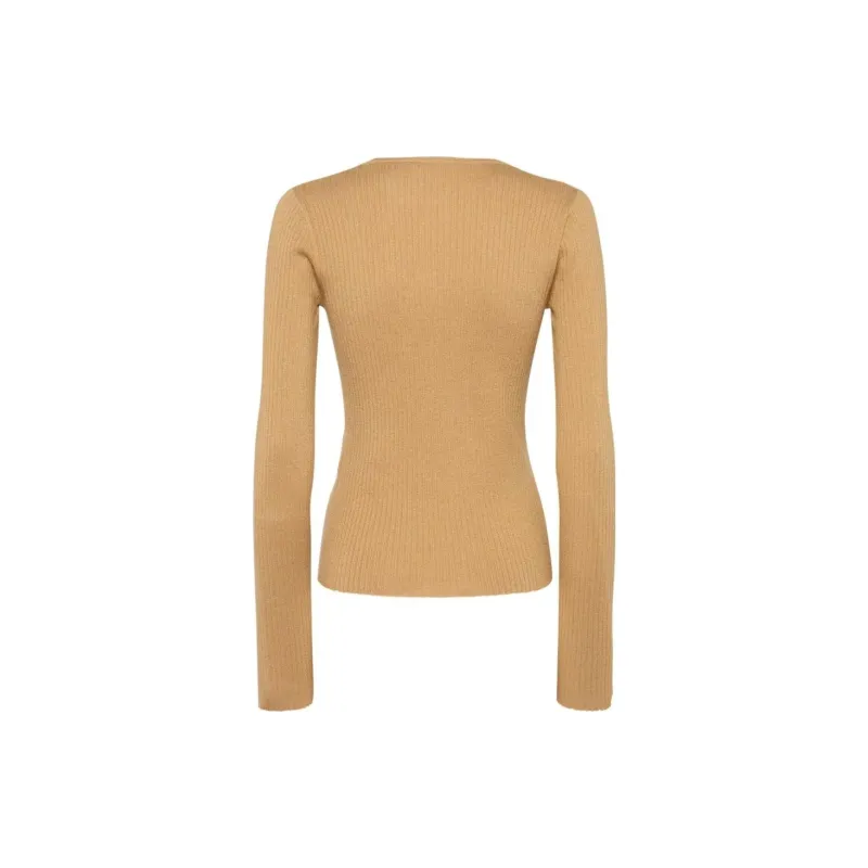 MaxMara Urlo Ribbed Long Sleeve Sweater-1