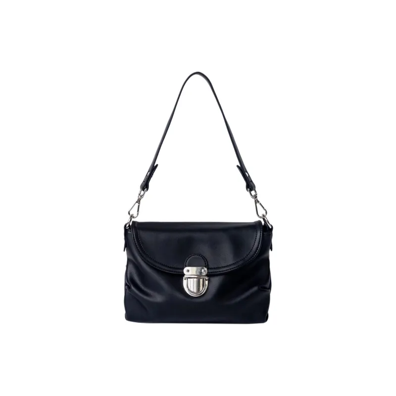 Carksky PU Portable Crossbody Bag, Shoulder Bag Women's Dusty Blue/White/Black-11