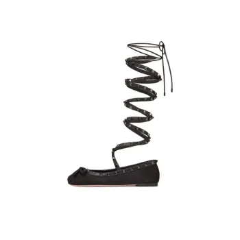 Valentino Rockstud Casual Single Shoes Women's Black