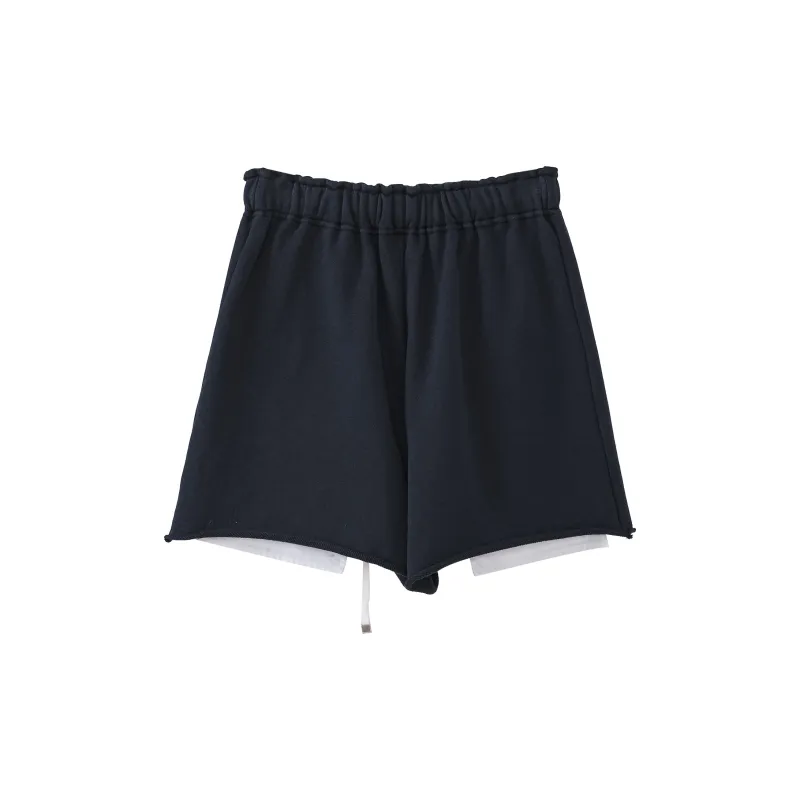Fstudio Casual Shorts Women's Navy Blue-1