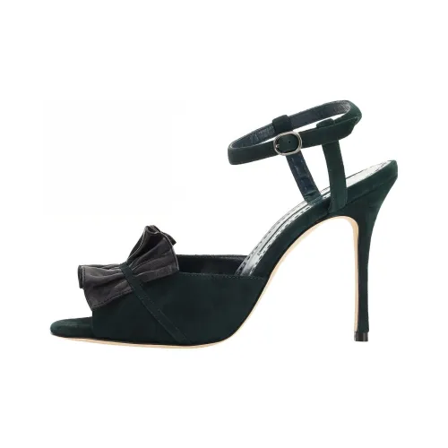 MANOLO BLAHNIK High Heels Women's Dark Green