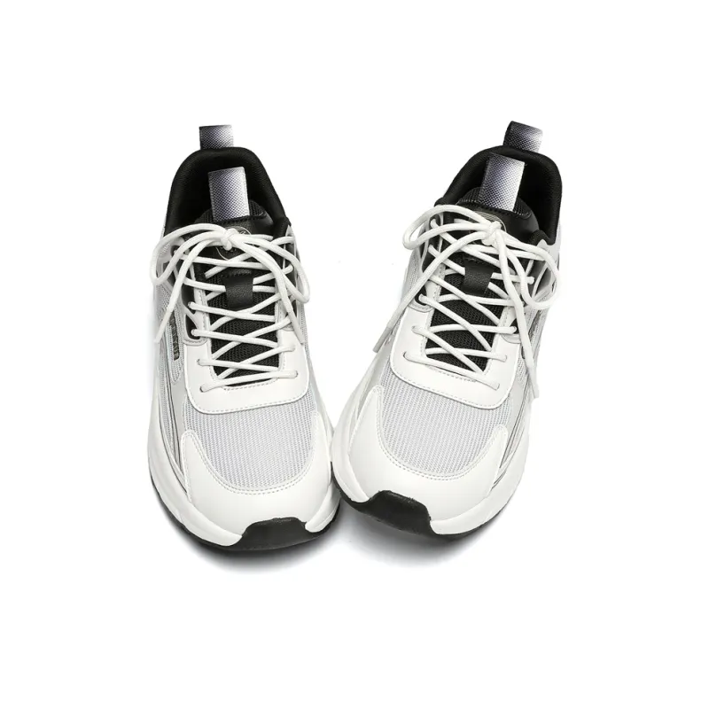 Feiyue Anti Slip Wear Resistant Low Top Running Shoes Men's Gray White Black-1