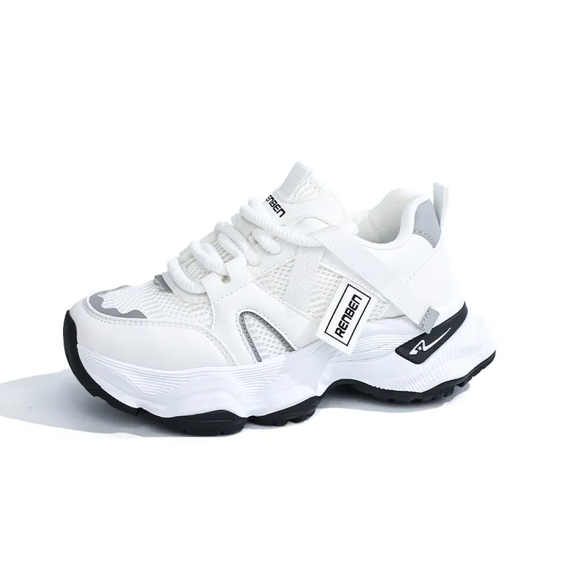 RENBEN Abrasion Resistant, Breathable, Lightweight Low Top Chunky Sneakers Women's-1