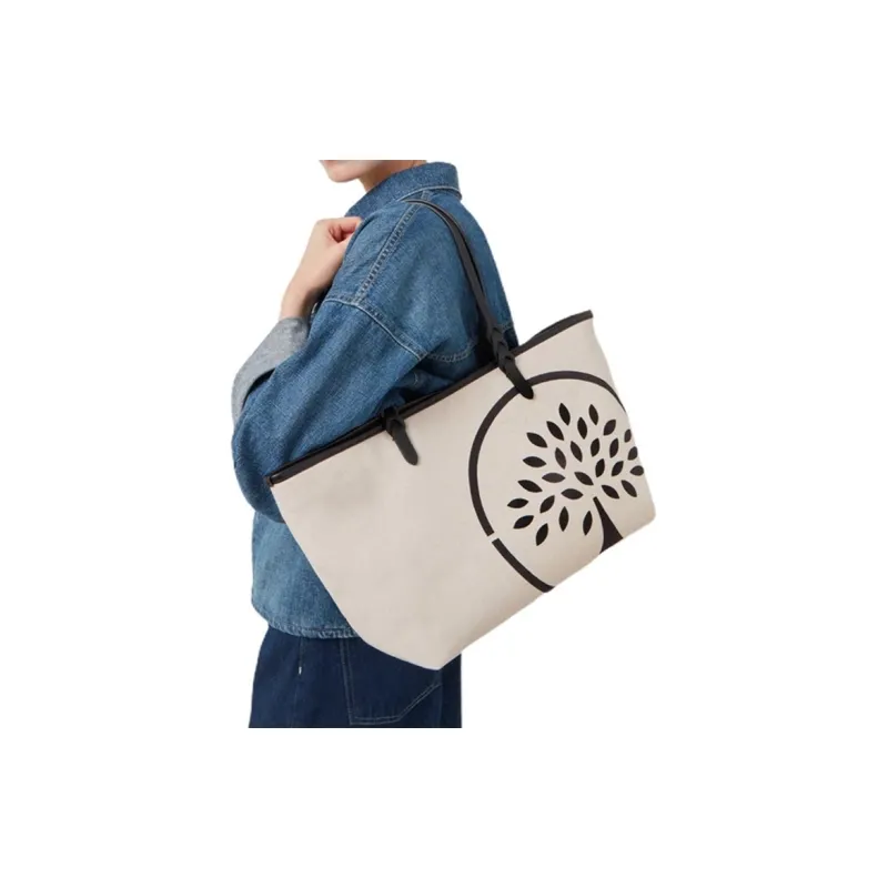 Mulberry Canvas Tote Logo-print Bag-4