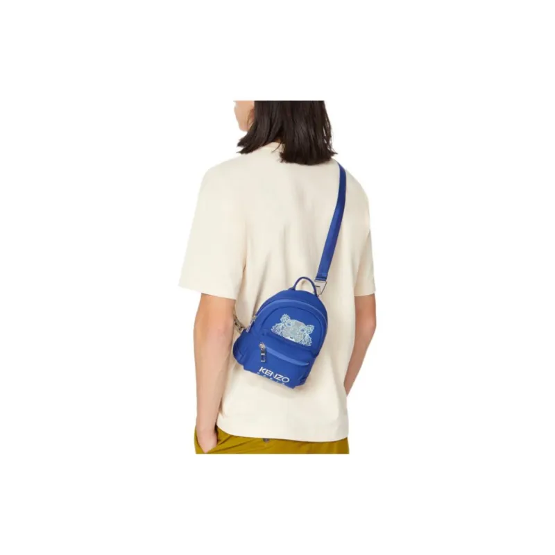 KENZO Fabric Backpack Mini Men's Sea Blue-4