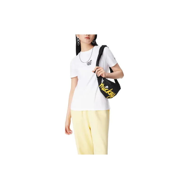 LiNing Disney Collaboration Fabric Shoulder Bag Crossbody Bag Fanny Pack Unisex Black & Yellow-2