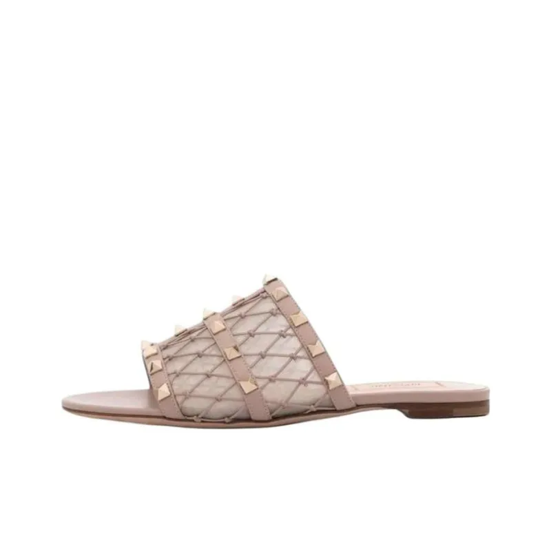 Valentino Slide Slippers Women's Nude-0