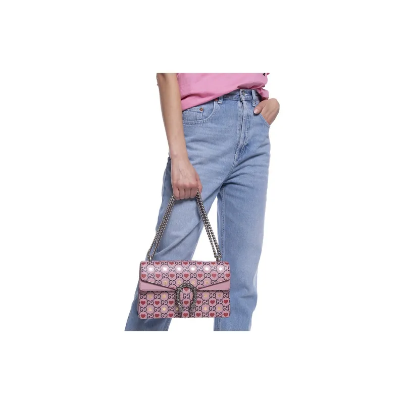 GUCCI Dionysus Leather Crossbody Bag, Shoulder Bag Women's-6