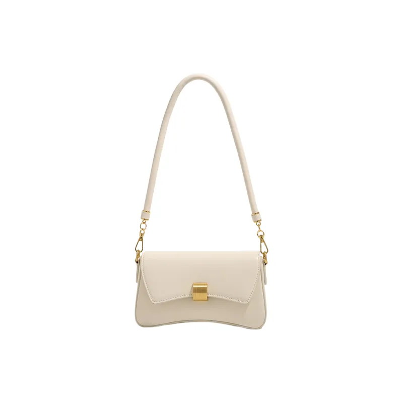 Carksky PU Shoulder Bag Regular Women's White/Black-0