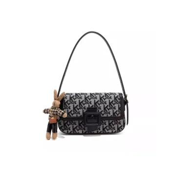 CLEVER& KETCH PU Shoulder Bag Women's Khaki/Black/Coffee