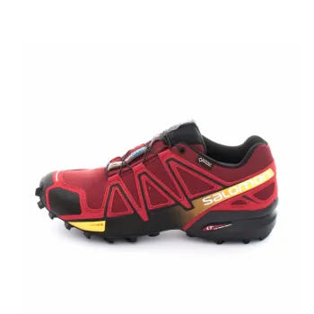 SALOMON Speedcross 4 Anti Slip Wear Resistant Low Top Outdoor Shoes Men's Red Black