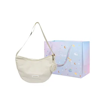 GOX Nylon Crossbody Bag, Shoulder Bag Women's White/Black/Yellow/Pink/Blue