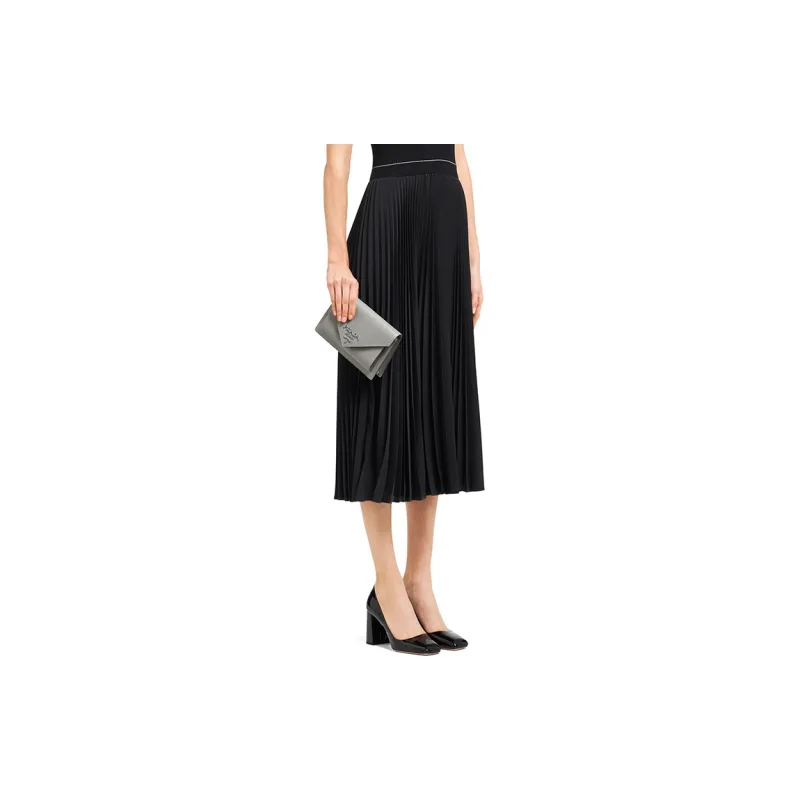 PRADA Saffiano Leather Handbag Women's Gray-4