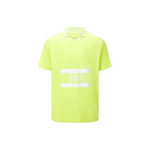 Particle Fever T-Shirts Men Bright Yellow Green