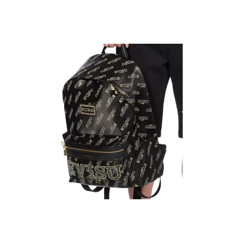 EVISU Polyester Backpack Regular Men's Black-4