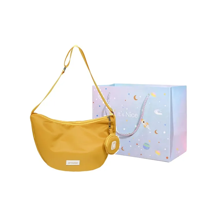 GOX Nylon Crossbody Bag, Shoulder Bag Women's White/Black/Yellow/Pink/Blue-12