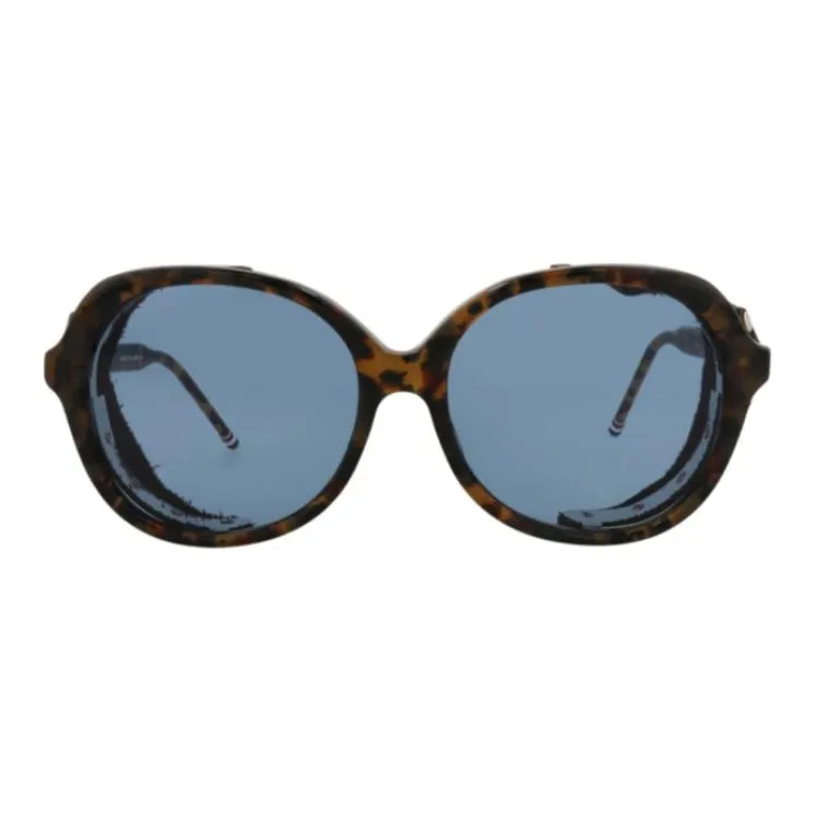 THOM BROWNE· Acetate Oval Sunglasses Men's Tortoiseshell-1