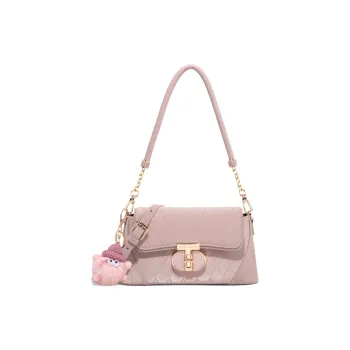 CLEVER& KETCH PU Shoulder Bag, Crossbody Bag, Shoulder Bag Women's Pink/Ecru