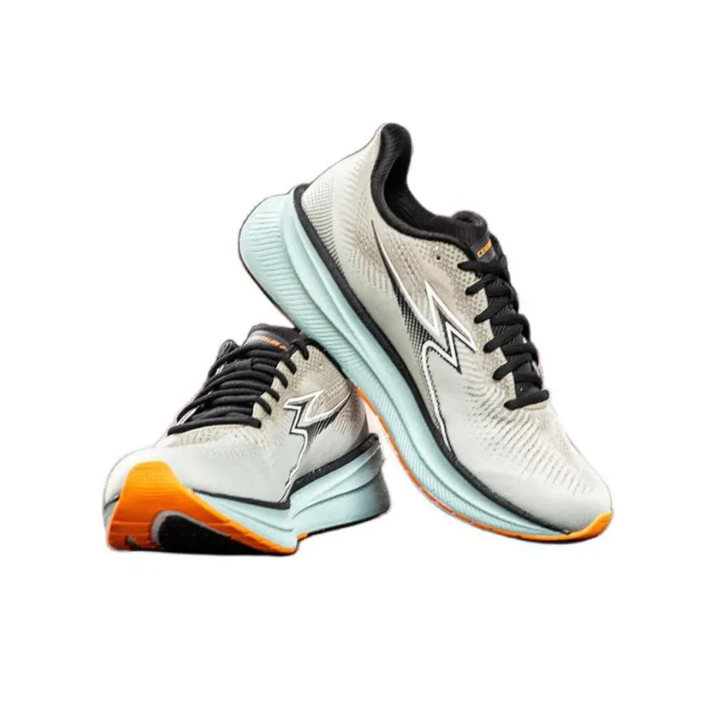 361° Wear-Resistant Slip-Resistant Low-Top Casual Running Shoes Men's White Gray-2