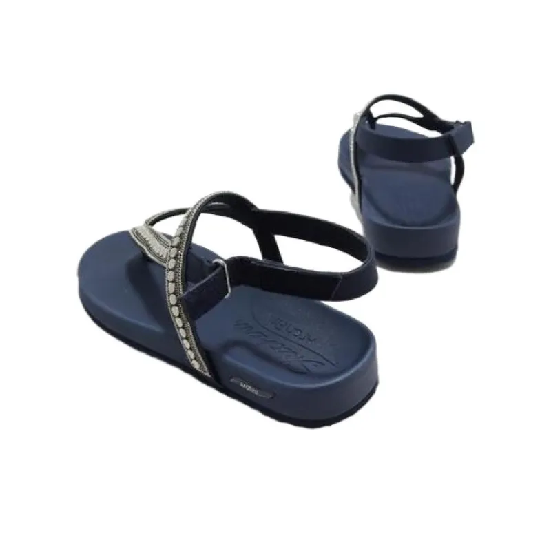 Skechers Arch Fit Slip-Resistant Flip Flops Women's Dark Blue-3