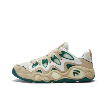 FILA FUSION VERTICAL Slip Resistant Low Top Basketball Shoes Men's White Brown