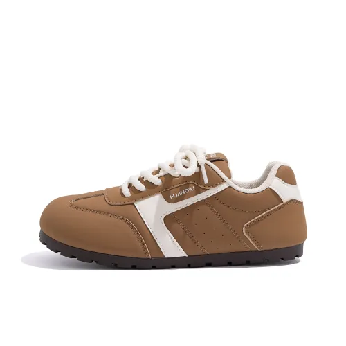 HUANQIU Casual Shoes Women's Low-Top Beige Brown