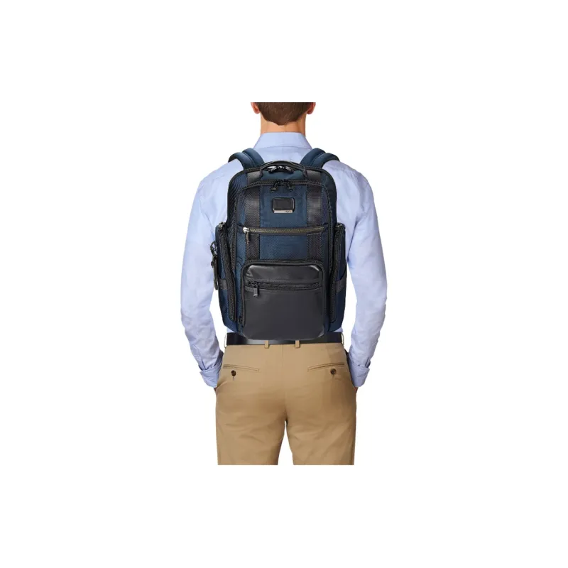 TUMI Alpha Bravo Nylon Travel Bags Backpack Men's Blue-5